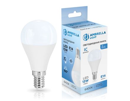 Лампа светодиодная 451316 LED P45 13W IC E14 6400K 175-265V