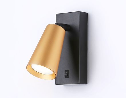 Светильник настенный TA13142 BK/GD черный/золото GU10 max 12W 140*60*90