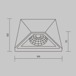 Архитектурная подсветка Бикман / Beekman 3000К 6Вт IP54, O577WL-L5B. TM Maytoni