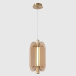 Светильник подвесной Crystal Lux AMARILLO SP18W LED BRASS 0120/218