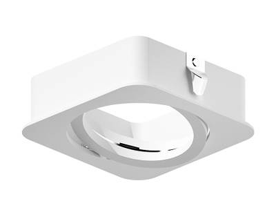Насадка передняя для корпуса светильника с размером отверстия 70*70mm N7710 SWH белый песок 70*70*H25mm Out2mm MR16