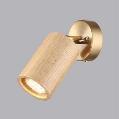 7061/1W MINIMA ODL25 217 Настенный светильник светлое дерево/металл с выкл. IP20 GU10 LED 7W 220V CAUCHO