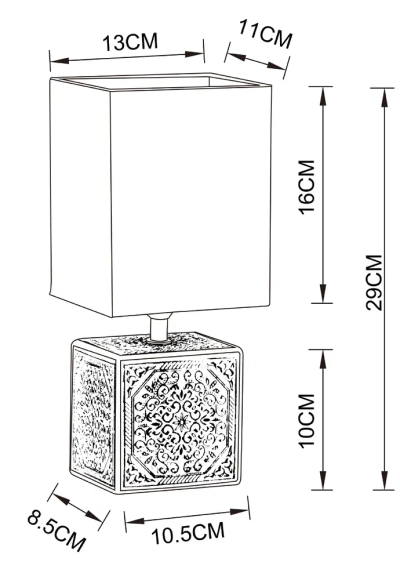 Декоративная настольная лампа Arte Lamp FIORI A4429LT-1BA, 1хE14