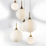 813062 Люстра GLOBO 6х40W E14 gold/white Lightstar