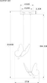 Подвесной светильник Arte Lamp DARCY A2187SP-2GO, 1хLED