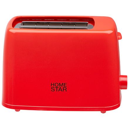 Тостер HomeStar HS-1015, цвет: красный, 650 Вт