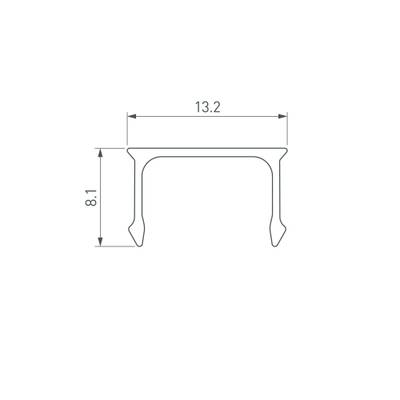 Экран ARH-CEIL-BEVEL-2000 OPAL (Arlight, Пластик)