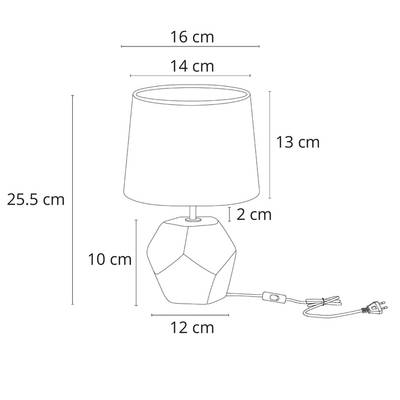 Декоративная настольная лампа Arte Lamp ZIBAL A5005LT-1WH, 1хE14