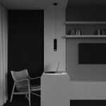 Подвесной светильник Orlo 4000K 1x12Вт 120°, P085PL-12W4K-B. TM Maytoni