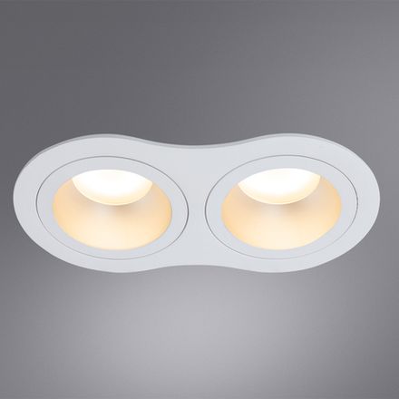 Точечный встраиваемый светильник Arte Lamp ALKES A2161PL-2WH, 2хGU10