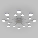 Потолочный светодиодный светильник с пультом управления 90242/16 хром