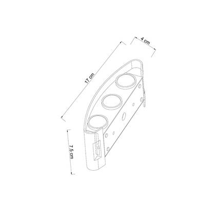Фасадный светильник Arte Lamp BOSTO A3122AL-6WH, 6хLED