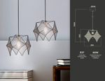 Подвесной светильник в стиле лофт TR8421 BK/GD черный/золото E14 max 40W D285*1000