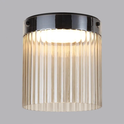 5047/20LC L-VISION ODL24 439 черный/светл.янтарный/металл/стекло Потолочный светильник LED 20W 4000К 2238Лм PILLARI