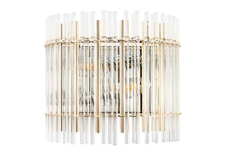 Бра Crystal Lux AURELIO AP2 GOLD+CHROME/TRANSPARENT 0210/402