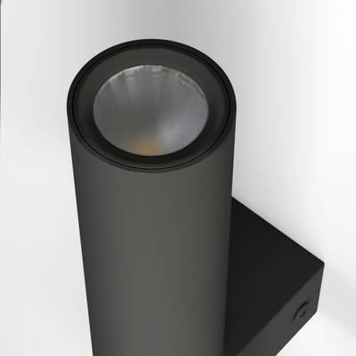 Настенный светодиодный светильник в стиле лофт 40020/1 LED черный/латунь
