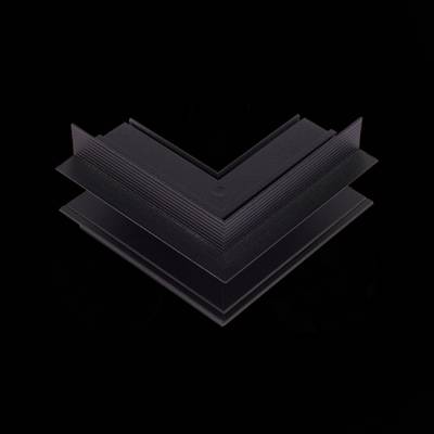 ST007.459.12 Внешний угол-соединитель для встраиваемого магнитного шинопровода под ГКЛ 12мм ST-Luce Черный