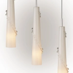 804310 Подвес PETALO 1х40W E14 ХРОМ/БЕЛЫЙ Lightstar