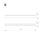 Светильник MAG-DOTS-25-L400-12W Warm3000 (WH, 30 deg, 24V) (Arlight, IP20 Металл, 5 лет)