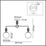 6580/7C CLASSI LN25 французское золото, серый/белый металл, керамика/стекло Люстра потолочная E14 7*40W 220V VIVIEN