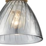 8050/1A SUSPENTIONI LN26 393 дерево/смоки металл/стекло Подвесной светильник E27 1*60W 220V MIRABELA
