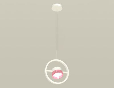 Комплект подвесного поворотного светильника с композитным хрусталем XB9111151 SWH/PI белый песок/розовый GX53 (C9111, N8486)