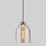 Подвесной светильник со стеклянным плафоном 50119/1 латунь, E27х1