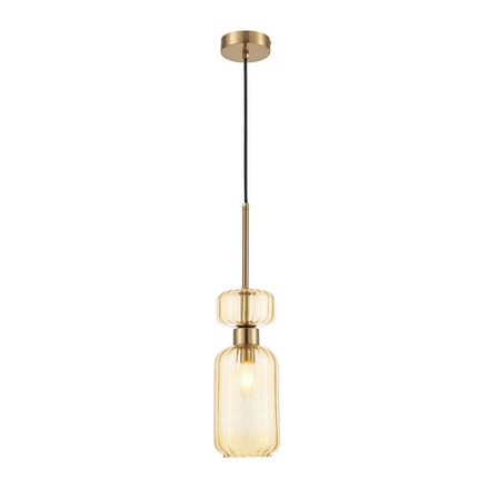 Подвесной светильник Escada 1141/1S E14*60W Antigue copper/Amber