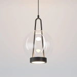 Подвесной светодиодный светильник со стеклянным плафоном 50267/1 LED черный, LED