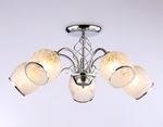 Подвесная люстра TR3188/5 CH/CL/FR хром/прозрачный/белый матовый E27/5 max 40W D600*285