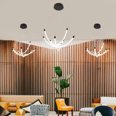 Подвесная люстра Hammock 4468-3P, LED*22W, 1880LM, 3000-6500K. ТМ F-Promo