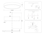 Светильник светодиодный потолочный FV5528 WH белый LED 45W 4200K D400*58 (Без ПДУ)