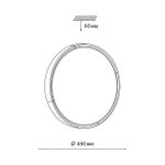 7629/ELN PALE SN 184 Светильник пластик/черный/золотистый LED 76Вт 3000/4000/6000K D490 IP43 CCT VELIO