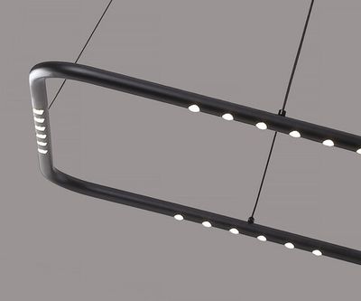 08557-60*60,19 Подвес диммируемый Магни черный w60*60 h200 Led 24W (4000K) с пультом ДУ