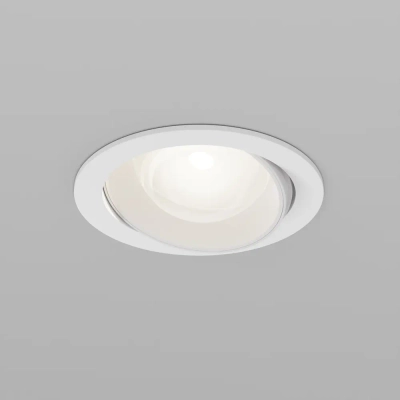 Встраиваемый светильник Линза / Lens 12 Вт 4000 К 70° IP44, DL105-12W4K-W. TM Maytoni