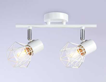 Накладной светильник TR8628/2 WH/CH белый/хром E27*2 max 40W 260*91*175