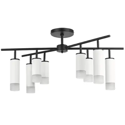 LR7283648641 Люстра RULLO 8х50W GU10 ЧЕРНЫЙ/БЕЛЫЙ (571728+214436-4+214486-4+202431-8)
