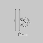 Настенный светильник (бра) Элегантный / Elegant 2700К 6Вт, C085WL-L7BS2.7K. TM Maytoni