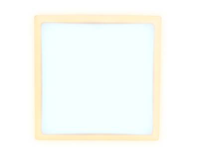 Встраиваемый cветодиодный светильник с подсветкой DCR335 18W+6W 6400K/3000K 85-265V 170*170*32 (A155*155)