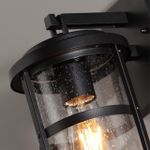 4964/1W NATURE ODL22 737 черный/стекло Ландшафтный настен.светильник E27 1*60W IP44 MAGUS