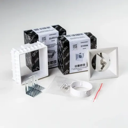 G214506WMOD Светильник DOMINO QUAD под LED модуль/лампу МR16 БЕЛЫЙ (214510+214506+214006)