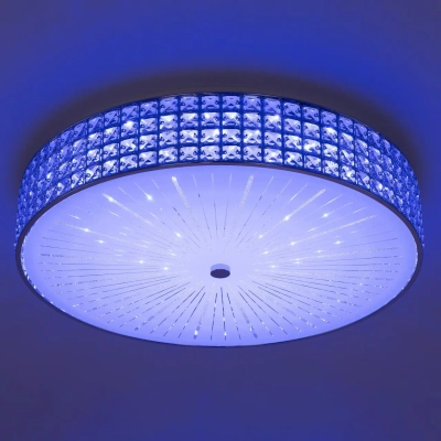 Citilux Портал CL32410G1 LED RGB Люстра хрустальная с пультом Хром