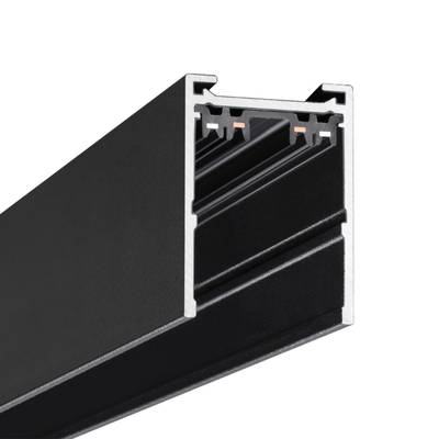 135300 PORT NT25 200 черный Шинопровод накладной/подвесной в комплекте заглушки 2шт, крышка и соединит. планка, 2м IP20 90-240V VECTOR