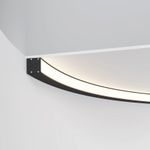 Радиусный профиль 35x35 Ø1500мм внутренний 1/4 круга черный, ALM-3535R-B-IN-90°-1.5M. TM Maytoni