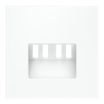 VLS001502 Накладка для розетки акустической 4-местной , S70 (белый матовый). (ТМ Maytoni)