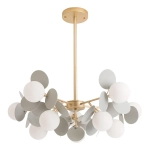 Люстра на штанге Arte Lamp PEACOCK A1369SP-10GY, 10хG9