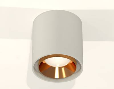 Комплект накладного светильника XS7724004 SGR/PYG серый песок/золото желтое полированное MR16 GU5.3 (C7724, N7034)