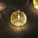 A-461 гирлянда светодиодная, прозрачный провод 2м, 10 LED с насадками