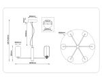 Светильник светодиодный подвесной LH11107/6 WH/FR белый/белый матовый 24W 3000K D630*280