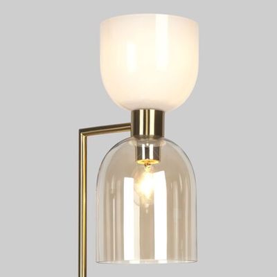 Торшер со стеклянными плафонами 01085/2 латунь